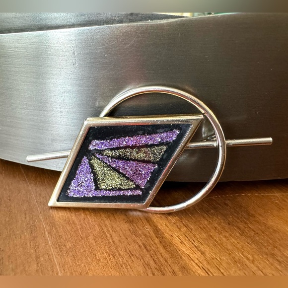 Vintage Artisan Abstract Brooch - Picture 4 of 7